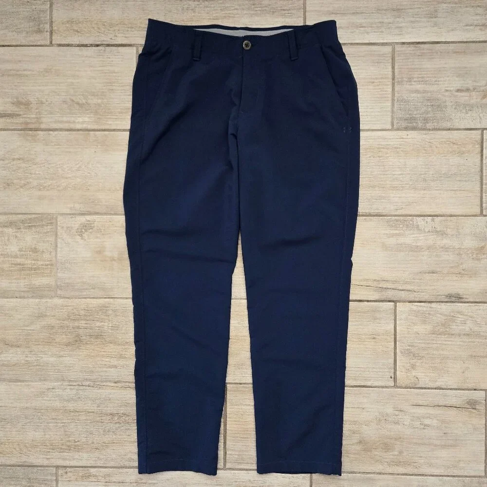 Under Armour Match‎ Play Golf Pants Men Performance Stretch Grip Waist 34W 32L